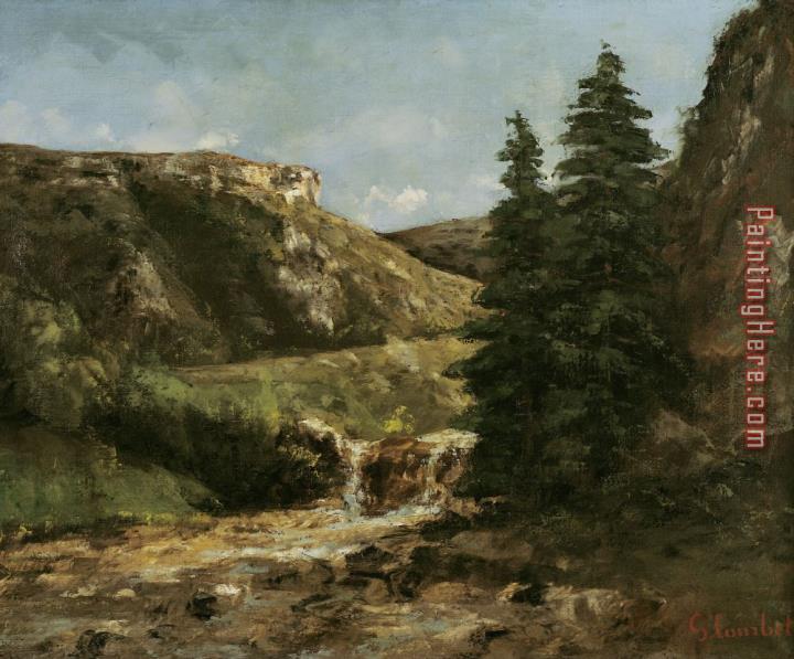 Gustave Courbet Landscape near Ornans